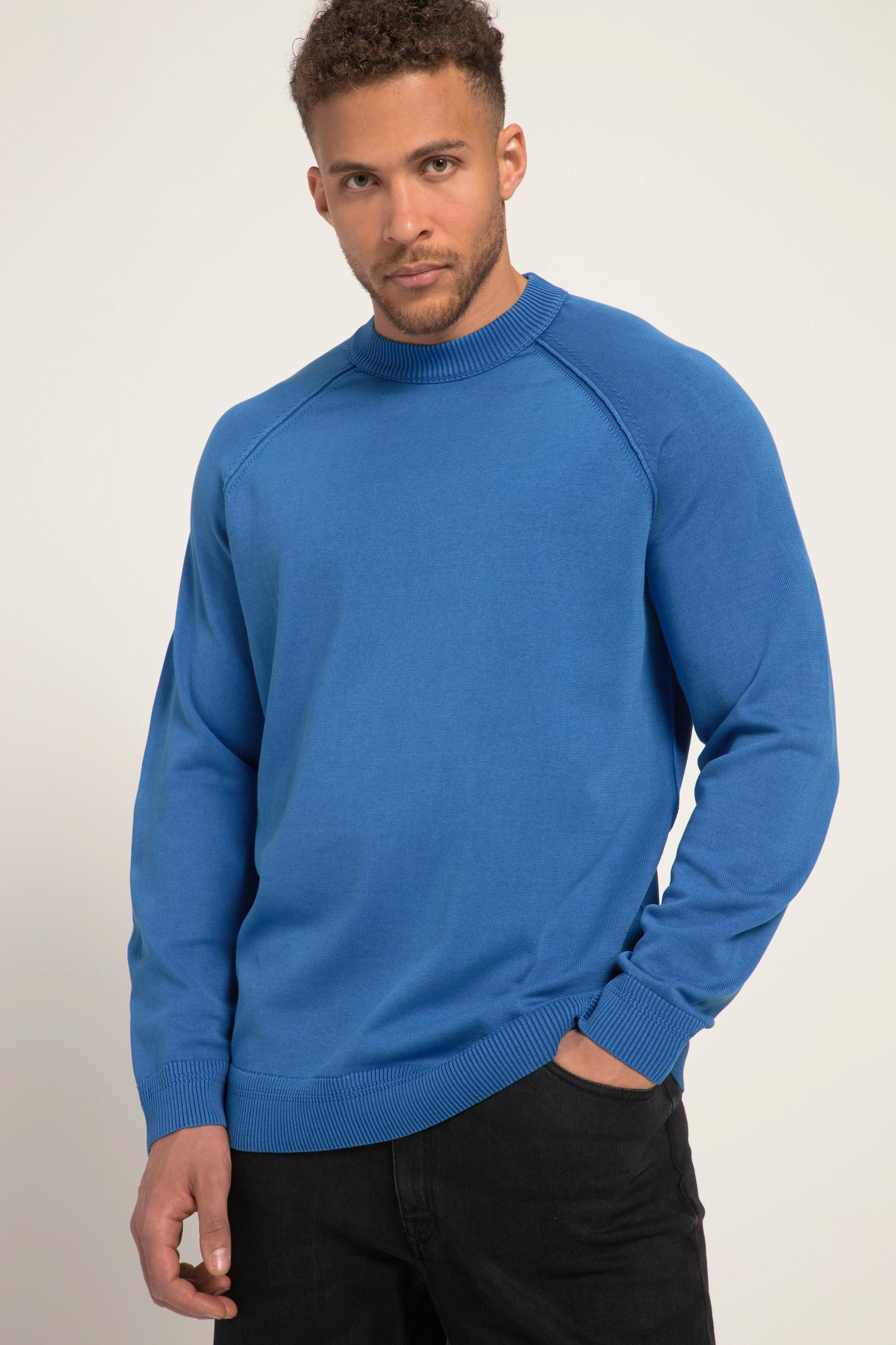 Sthuge  Pullover, Langarm, Stehkragen, stonewashed 