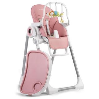 B2X  Chaise de salle à manger avec table Nukido Belo rose + noeud jouet 