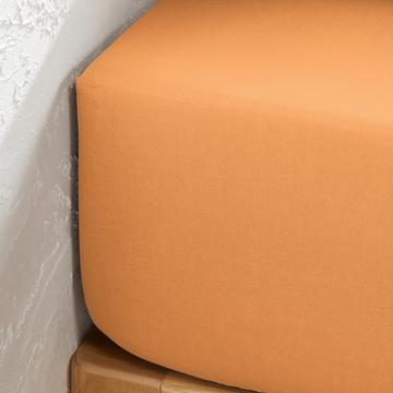 Einfarbiges Fixleintuch Scenario aus Baumwolle