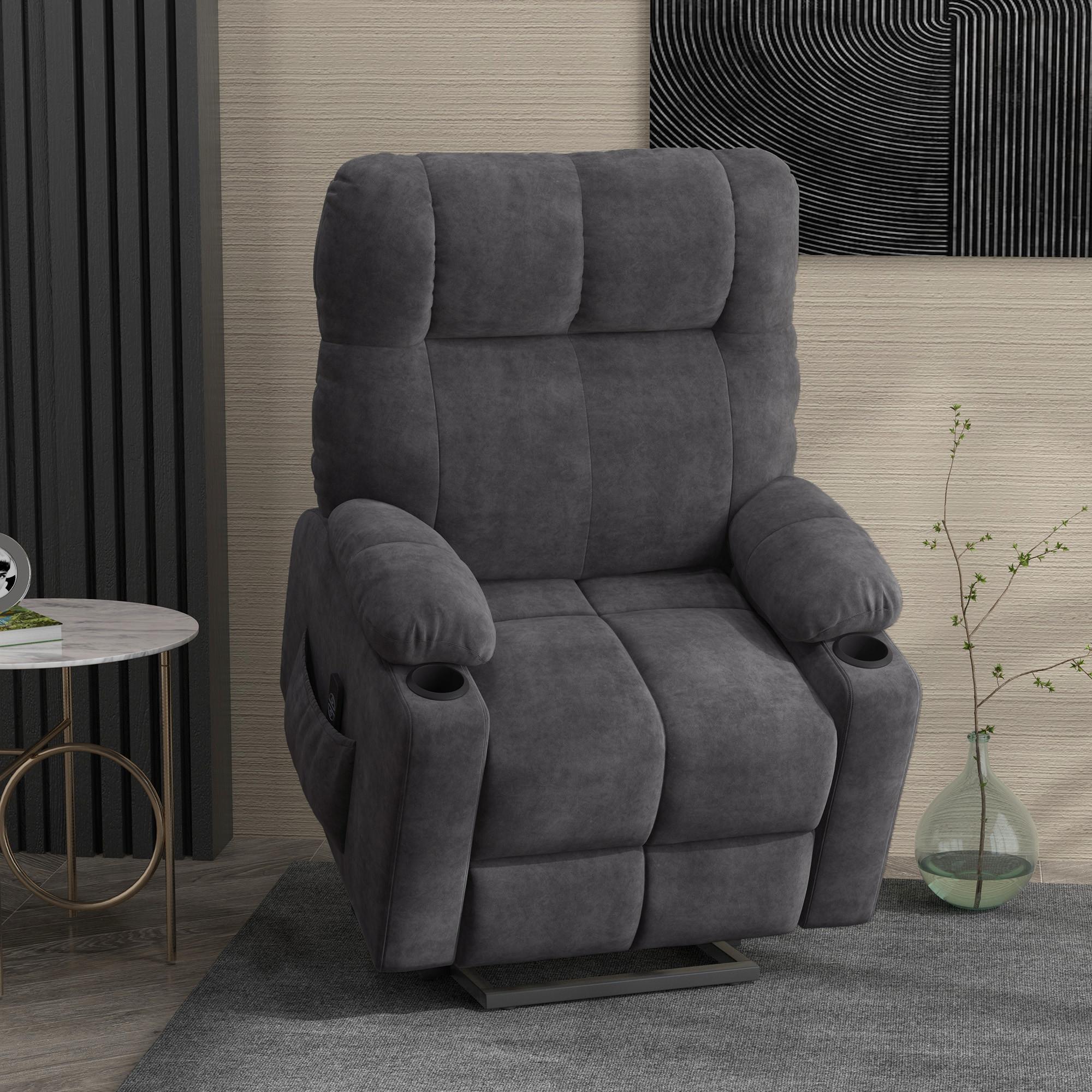 HOMCOM  Fauteuil avec aide à se lever 