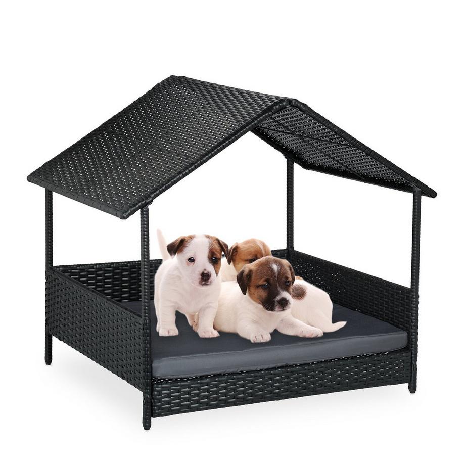 Letto per cani da esterno con baldacchino