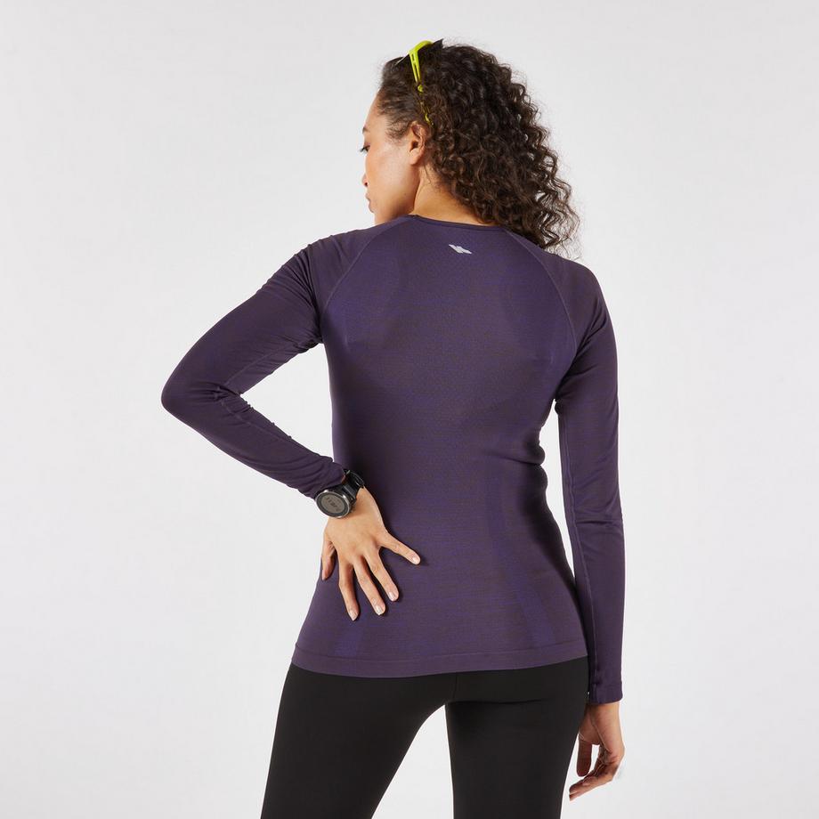 KIPRUN  T-shirt de running manches longues femme sans coutures 