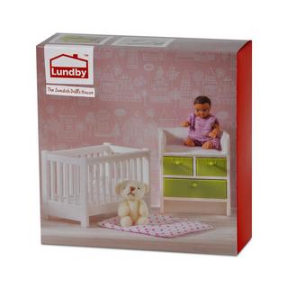 LUNDBY  Puppenhauszubehör Babyzimmer Set 