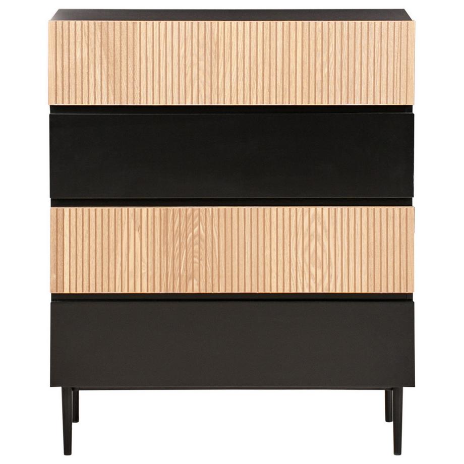 Beliani Cassettiera 4 cassetti en Fibra a media densità (MDF)  BLYTHE  