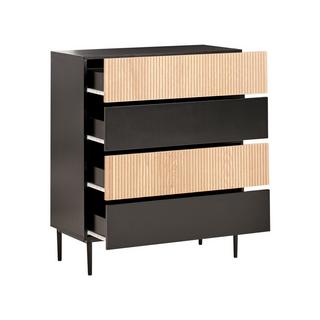 Beliani Cassettiera 4 cassetti en Fibra a media densità (MDF) Moderno BLYTHE  