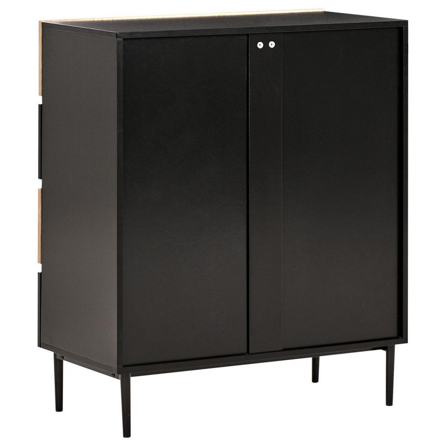 Beliani Cassettiera 4 cassetti en Fibra a media densità (MDF)  BLYTHE  