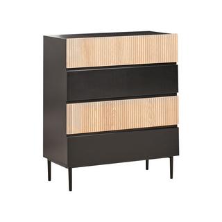 Beliani Cassettiera 4 cassetti en Fibra a media densità (MDF) Moderno BLYTHE  
