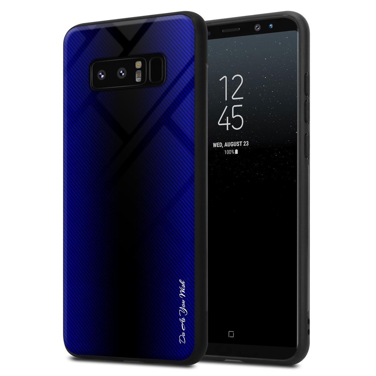 Cadorabo  Hülle für Samsung Galaxy NOTE 8 Streifen Optik 