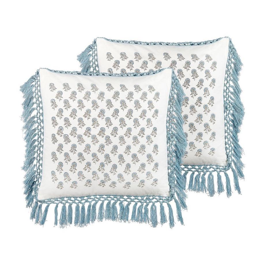 Lot de 2 coussins décoratifs en Coton Cottage PALLIDA