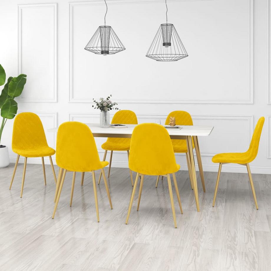 VidaXL Chaise de salle à manger velours  