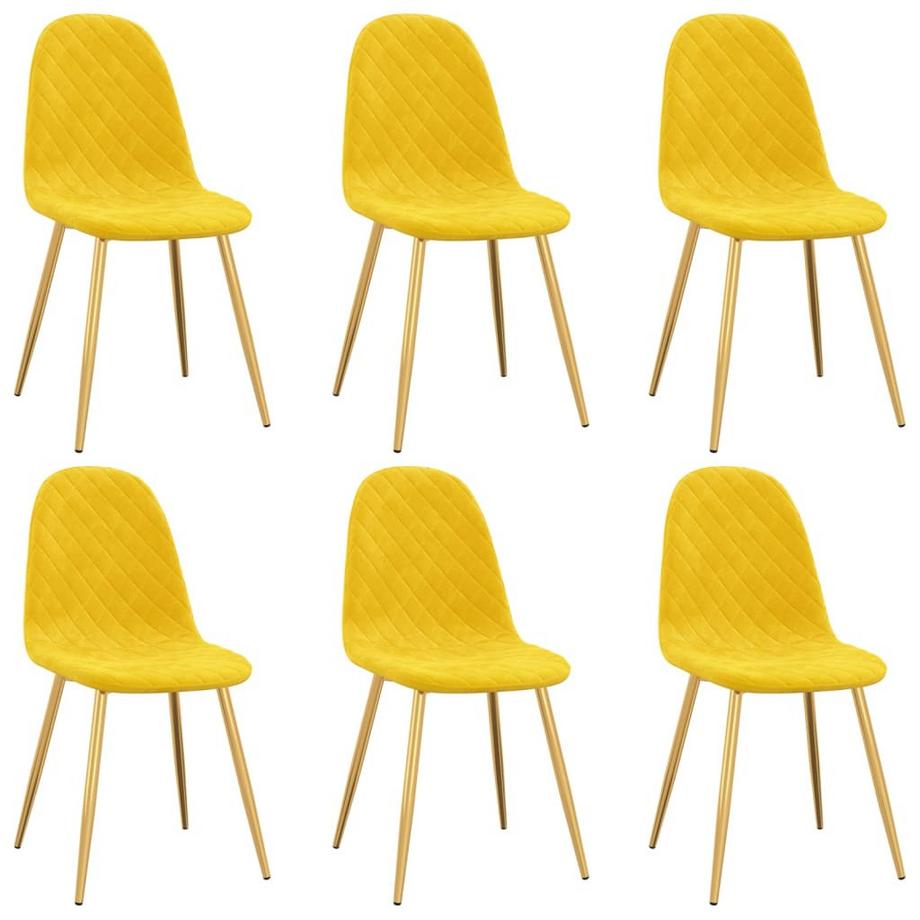 Chaise de salle à manger velours