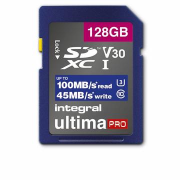 Carte mémoire SDHC/XC V30 UHS-I U3 128 GB à haute vitesse