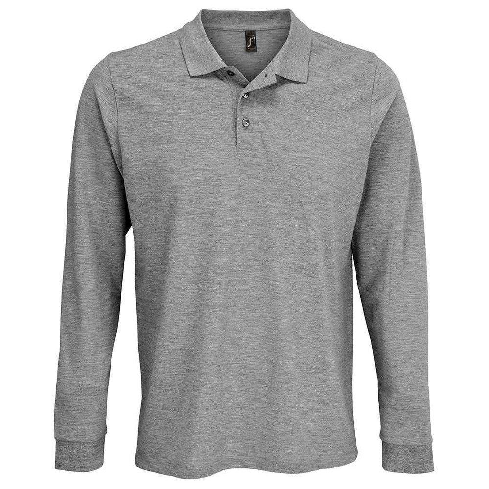 Image of Prime Poloshirt Langärmlig Damen Taubengrau XL