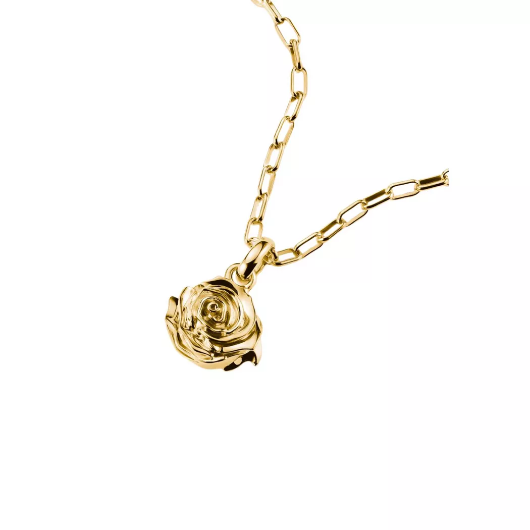 THOMAS SABO Charm Club Connect Gold Plated Rose Blossom Charm CC1263-413-39
