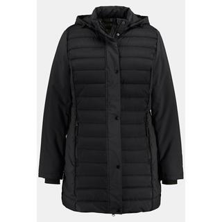 Ulla Popken  Veste Hybrid à capuche, matelassage/Softshell, matière déperlante 