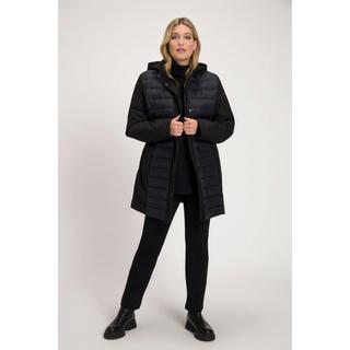 Ulla Popken  Veste Hybrid à capuche, matelassage/Softshell, matière déperlante 