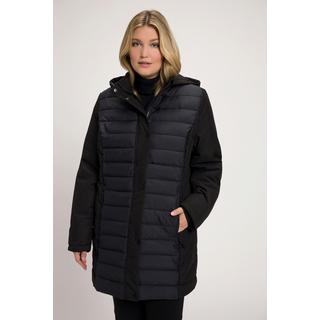 Ulla Popken  Veste Hybrid à capuche, matelassage/Softshell, matière déperlante 