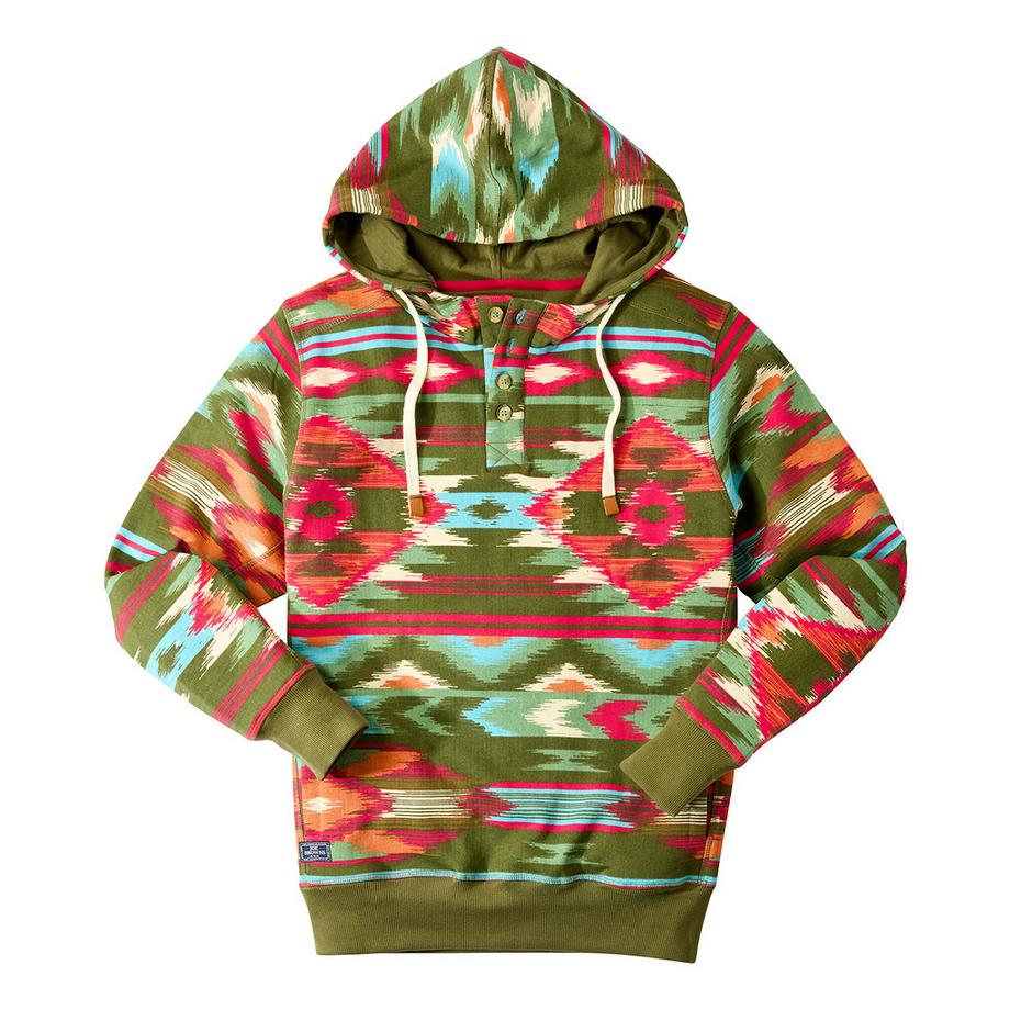 Joe Browns Kontrast Hoodie mit Aztekenmuster  