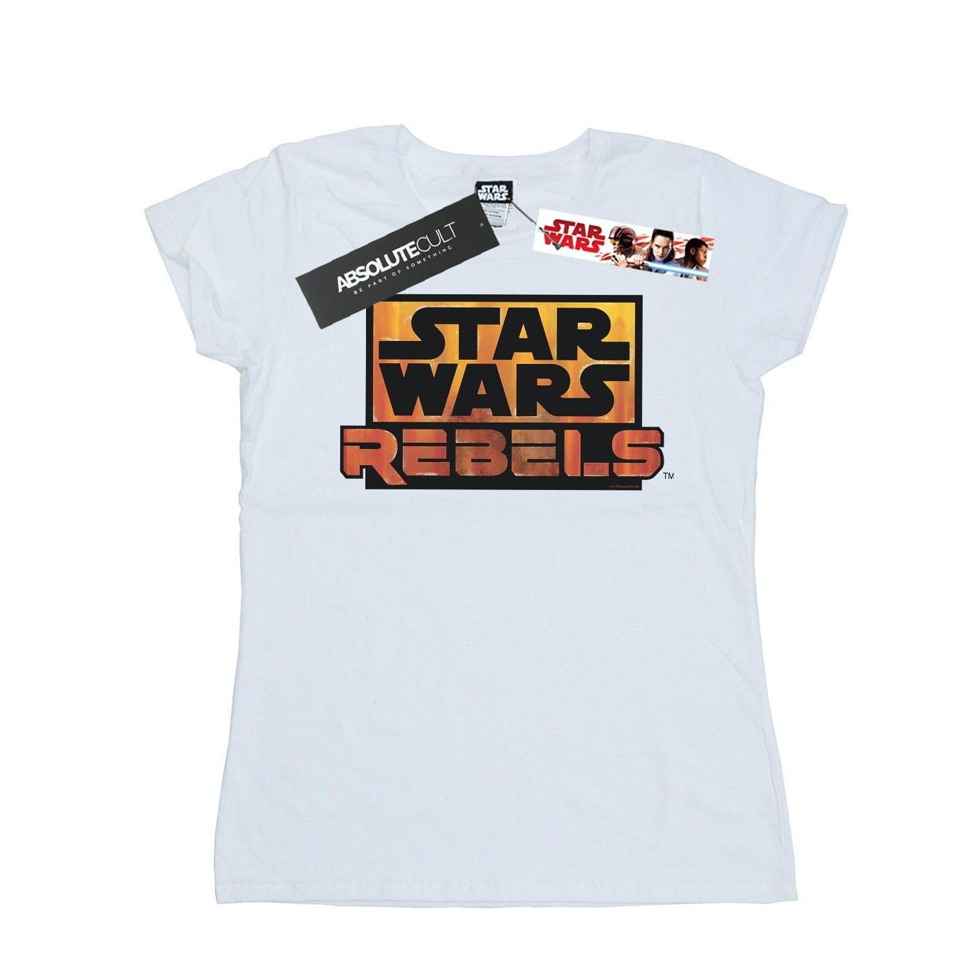 Image of Rebels Logo Tshirt Damen Weiss XL