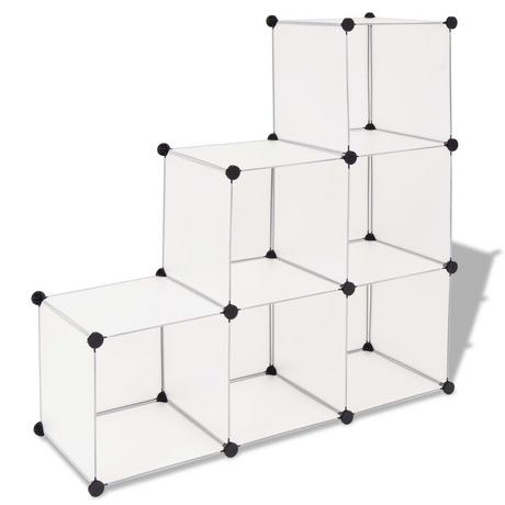 VidaXL Organisateur de rangement sous forme de cube plastique  