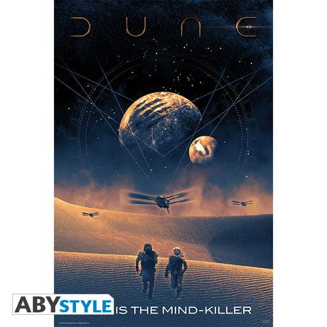 Abystyle Poster - Roulé et filmé - Dune - Fear is the mind-killer  