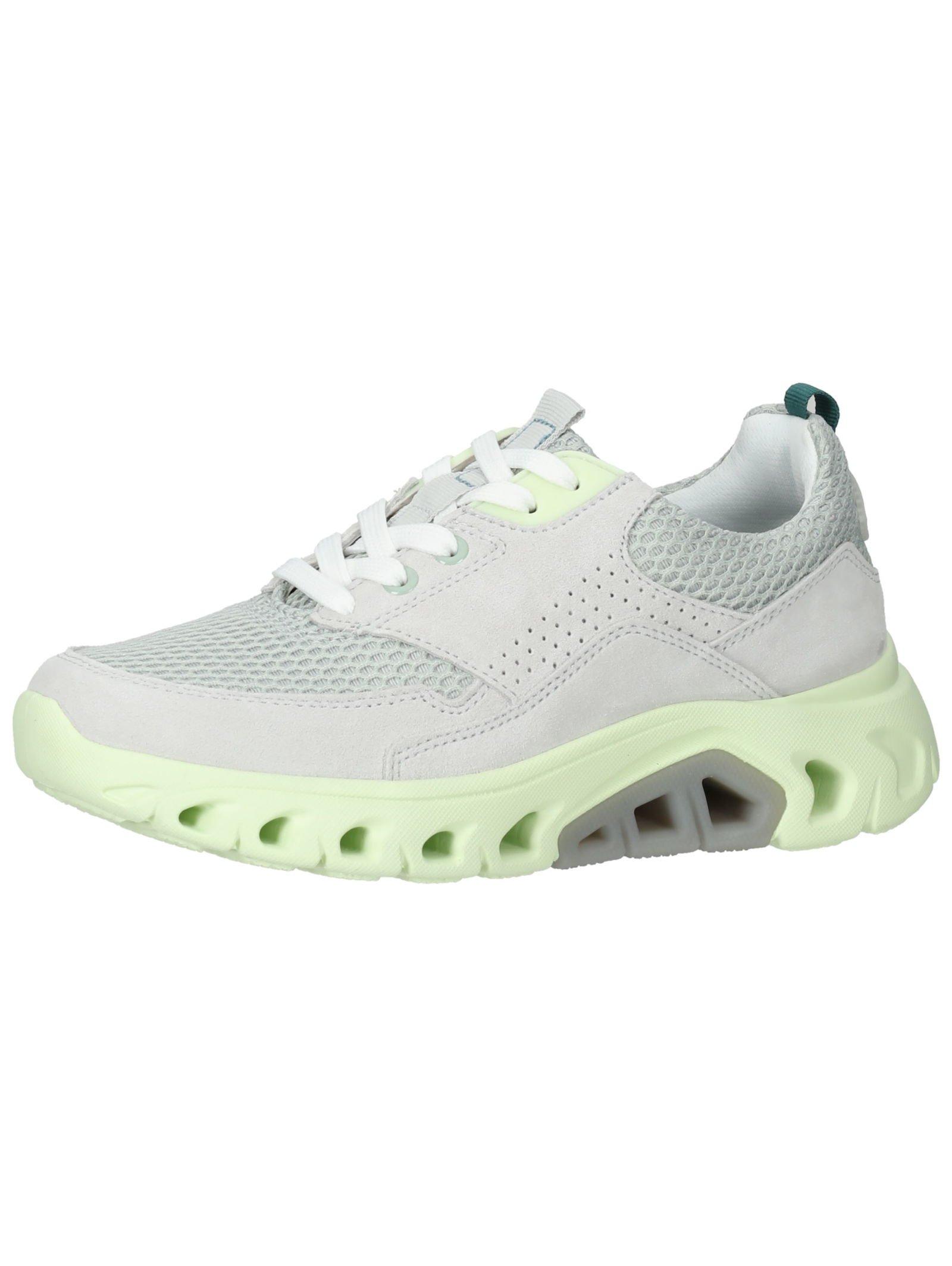Image of - Leder Wandersneaker Damen Mint 38