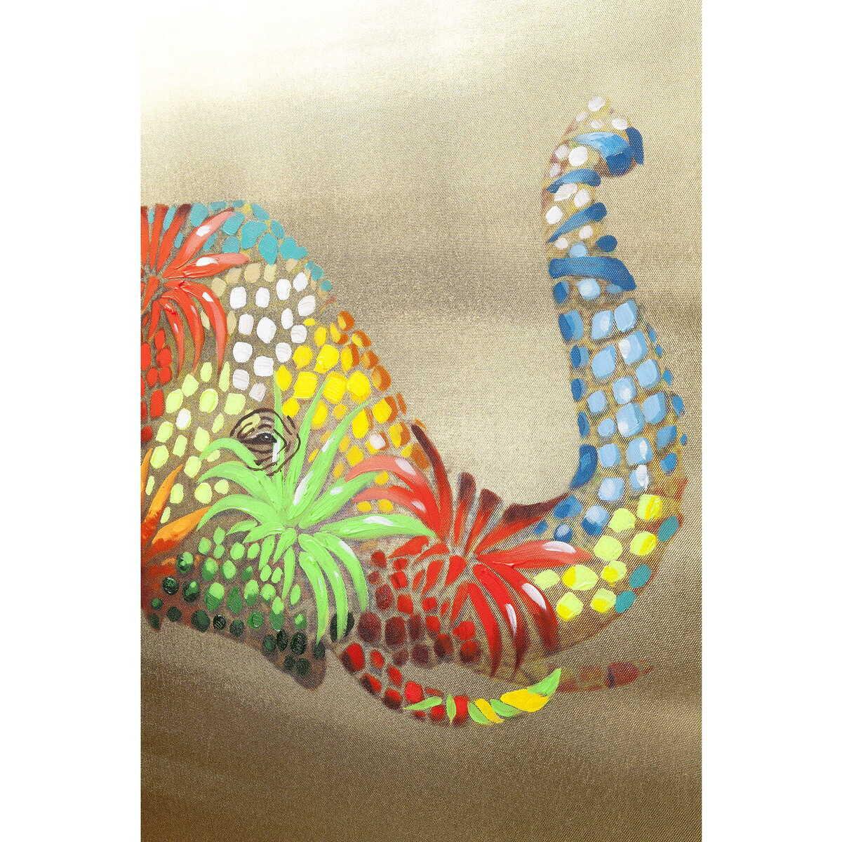 KARE Design Tableau Touched Flower Elephant 90x120cm  