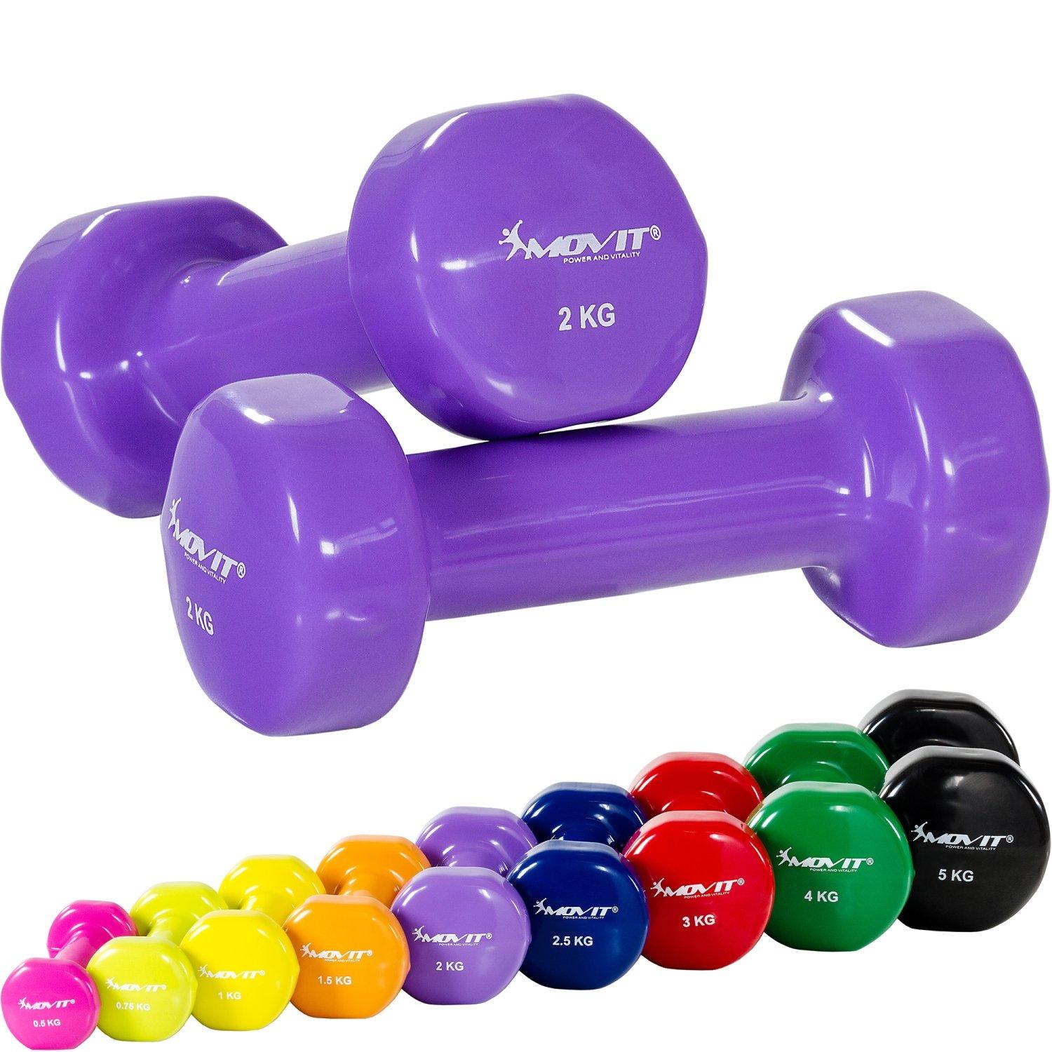 Image of Profi Vinyl Hanteln 2er Set Unisex Flieder 2 kg