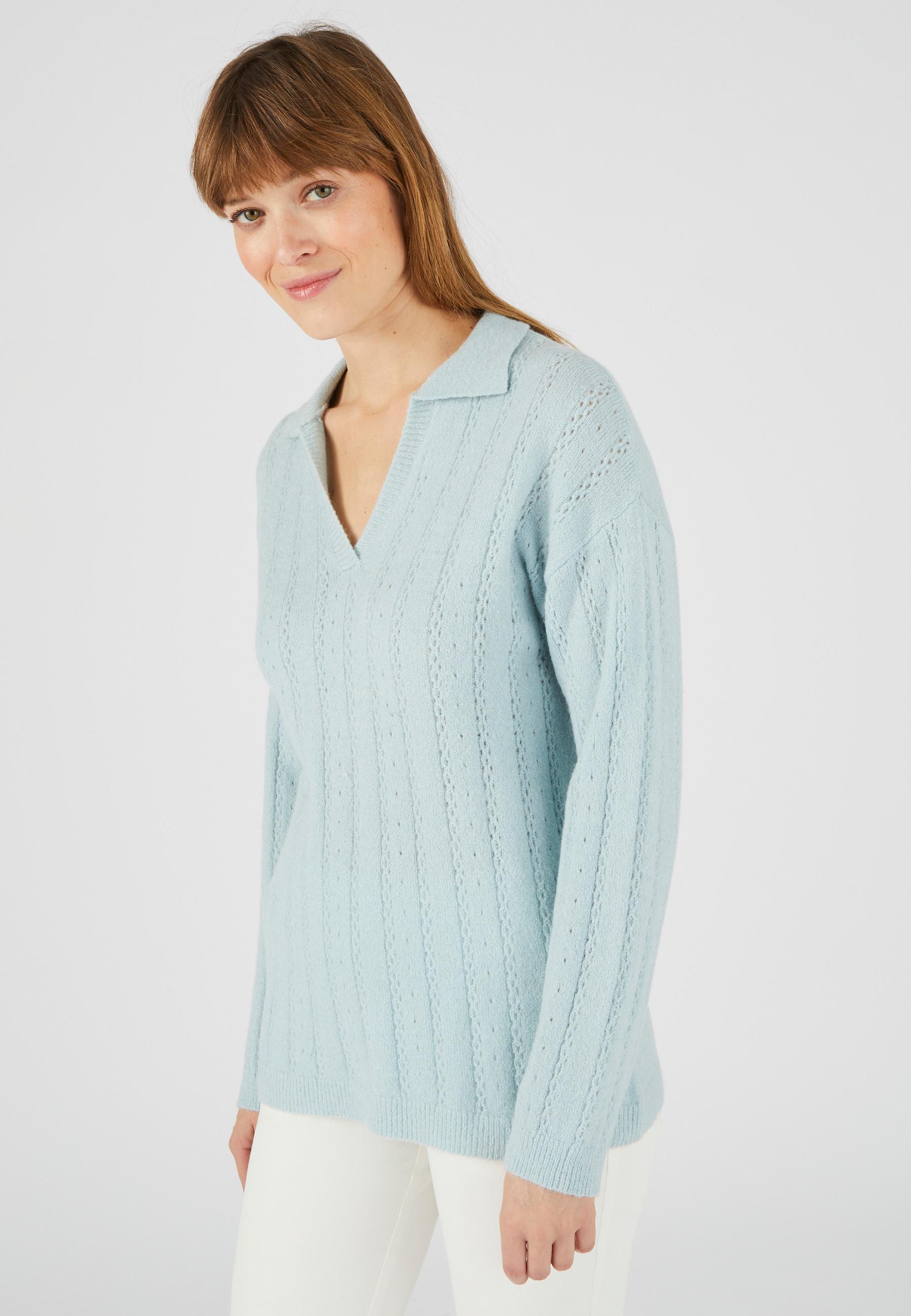 Damart  Pullover mit Polokragen aus Alpaka-Mischung 