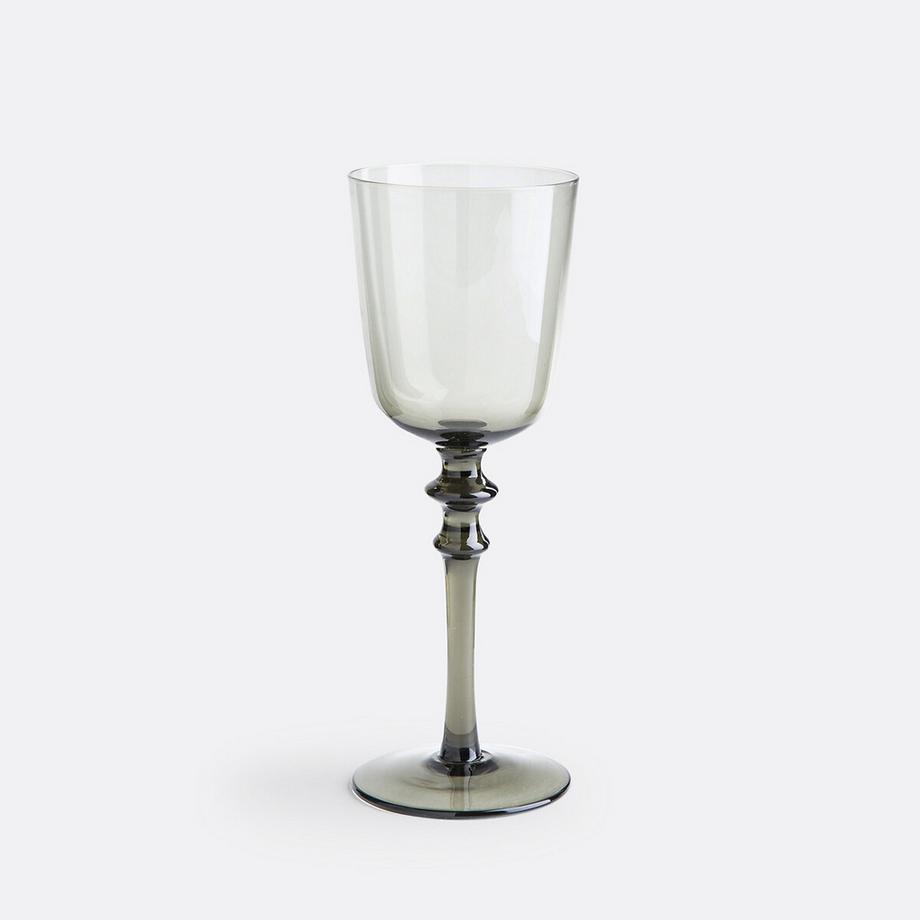 La Redoute Intérieurs  Lot 4 verres à vin en verre fumé 