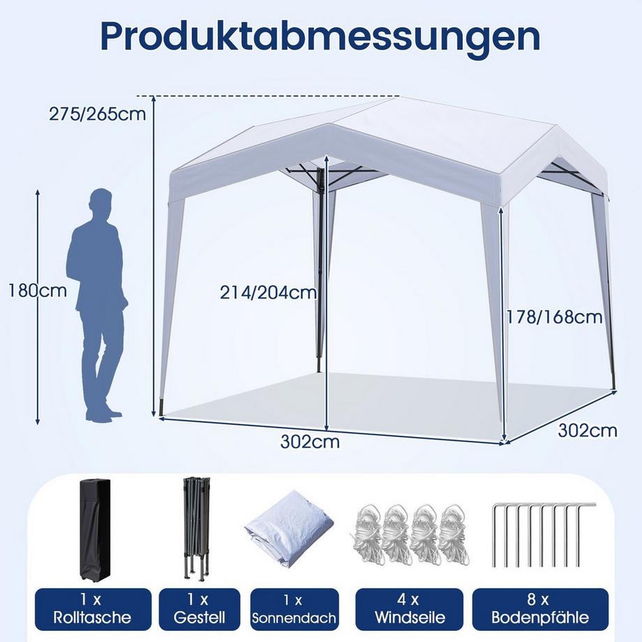 Northix Pop-Up-Pavillo, wasserdicht  