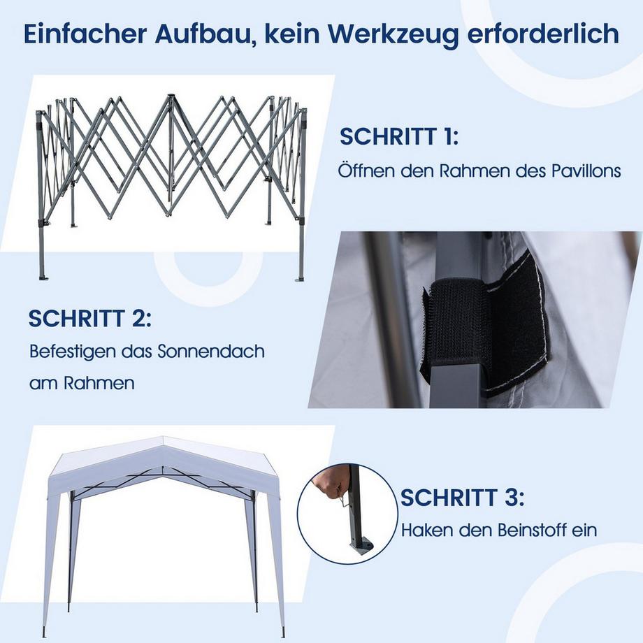 Northix Pop-Up-Pavillo, wasserdicht  