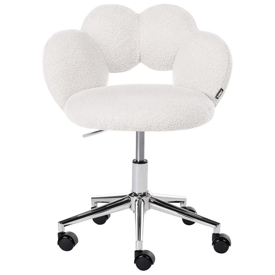 Beliani Sedia da scrivania en Bouclé Glamour WHIZZY  