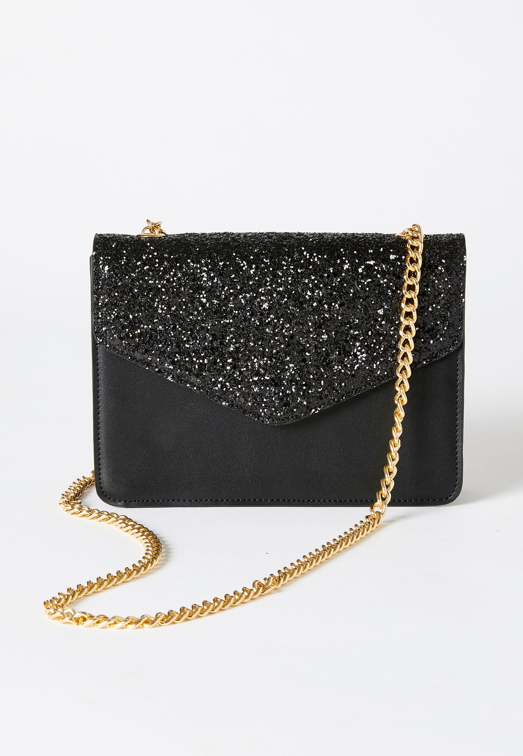 Damart  Clutch mit Paillettenklappe. 