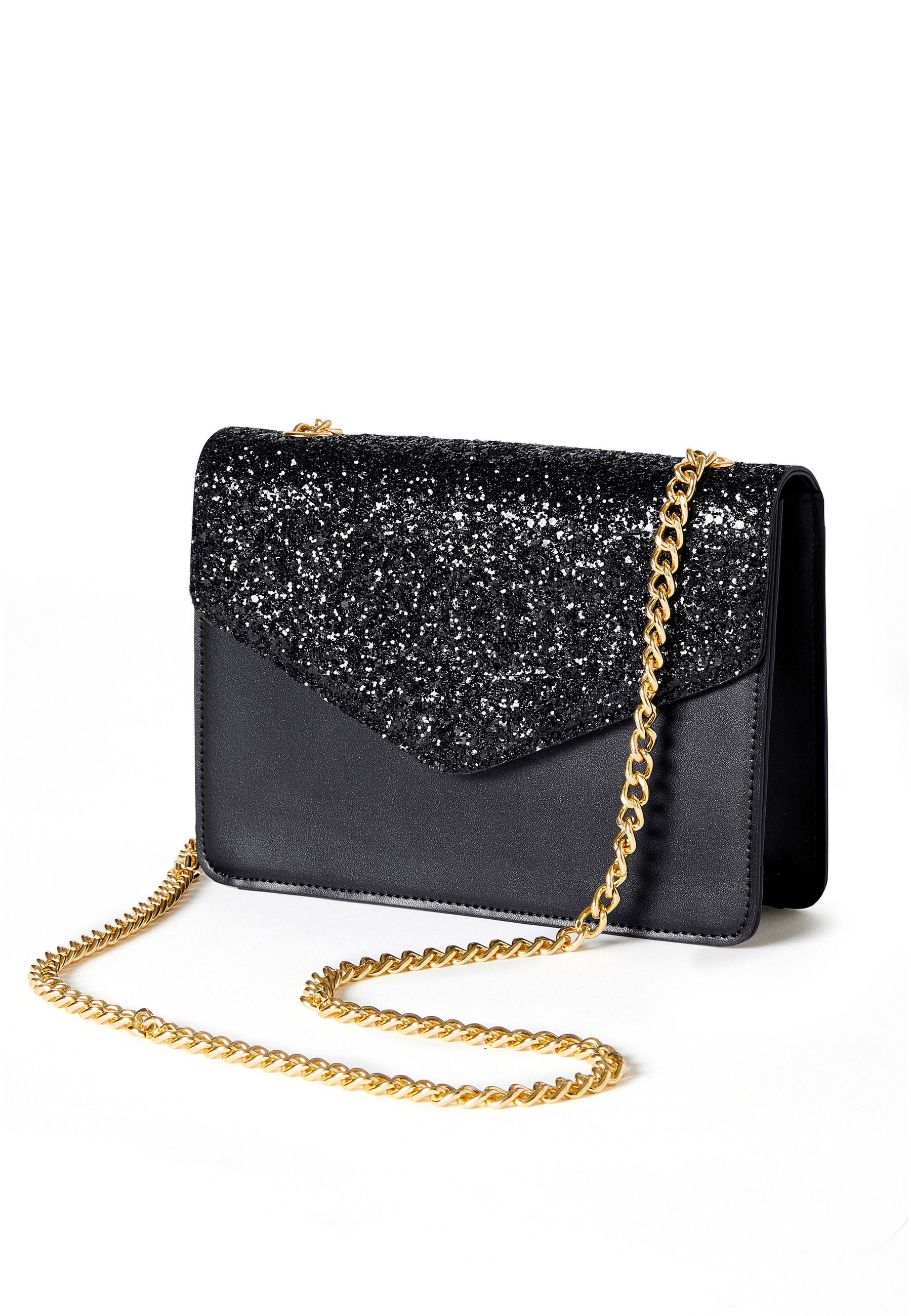 Damart  Clutch mit Paillettenklappe. 