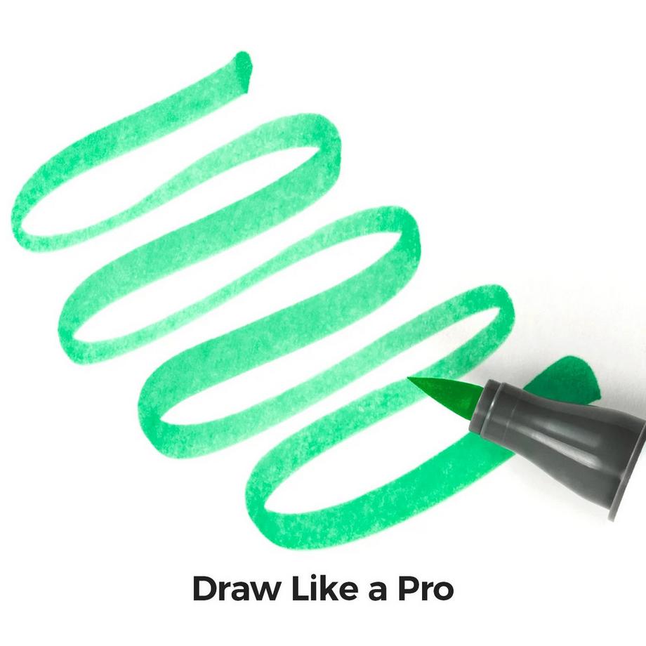 Ohuhu  Honolulu Kunstmarker (alkoholbasis, doppelseitig) - 6 Grundfarben 