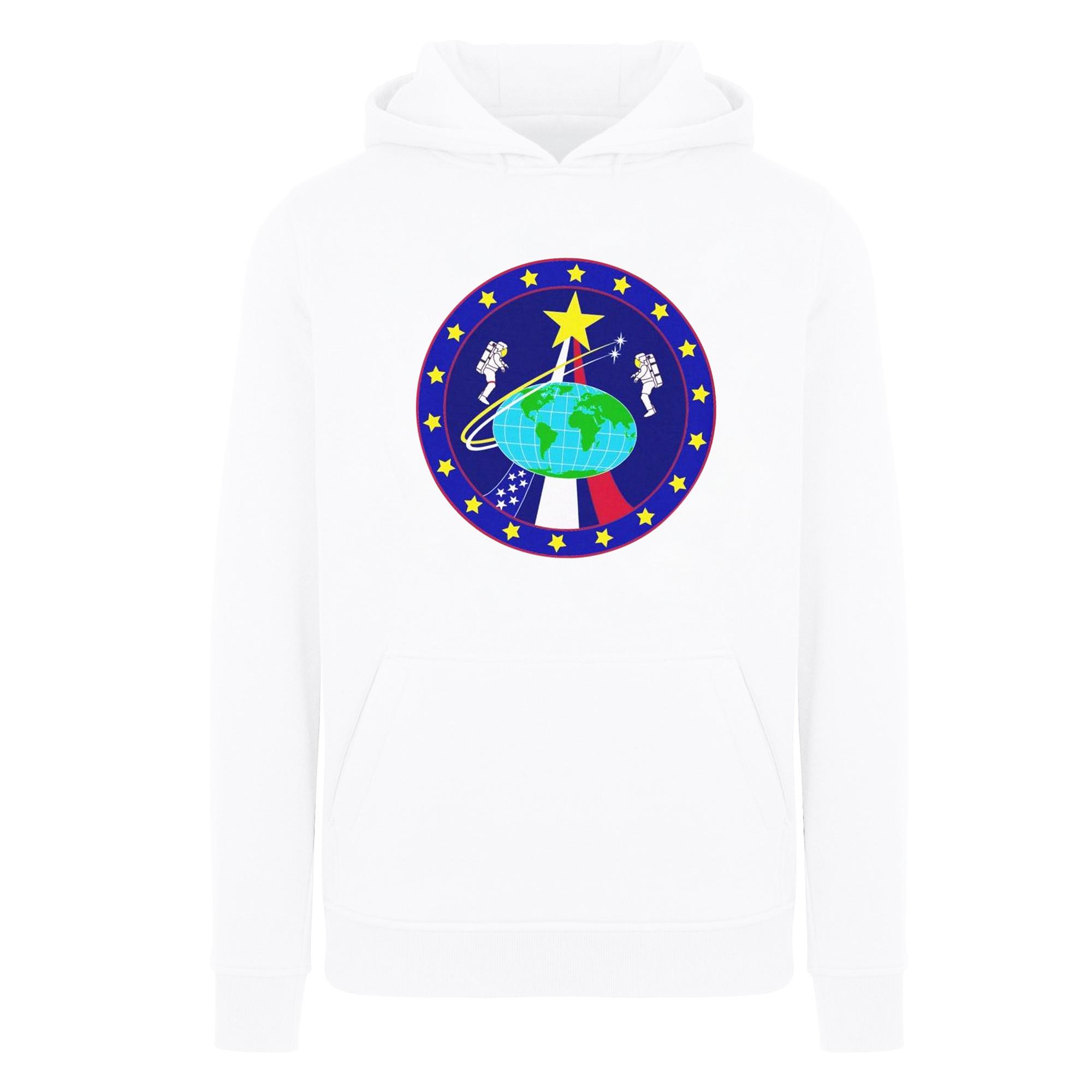 Image of Classic Globe Astronauts Kapuzenpullover Jungen Weiss 116