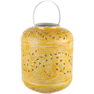 mutoni Lanterne Eleonore cylindrique jaune 40cm  