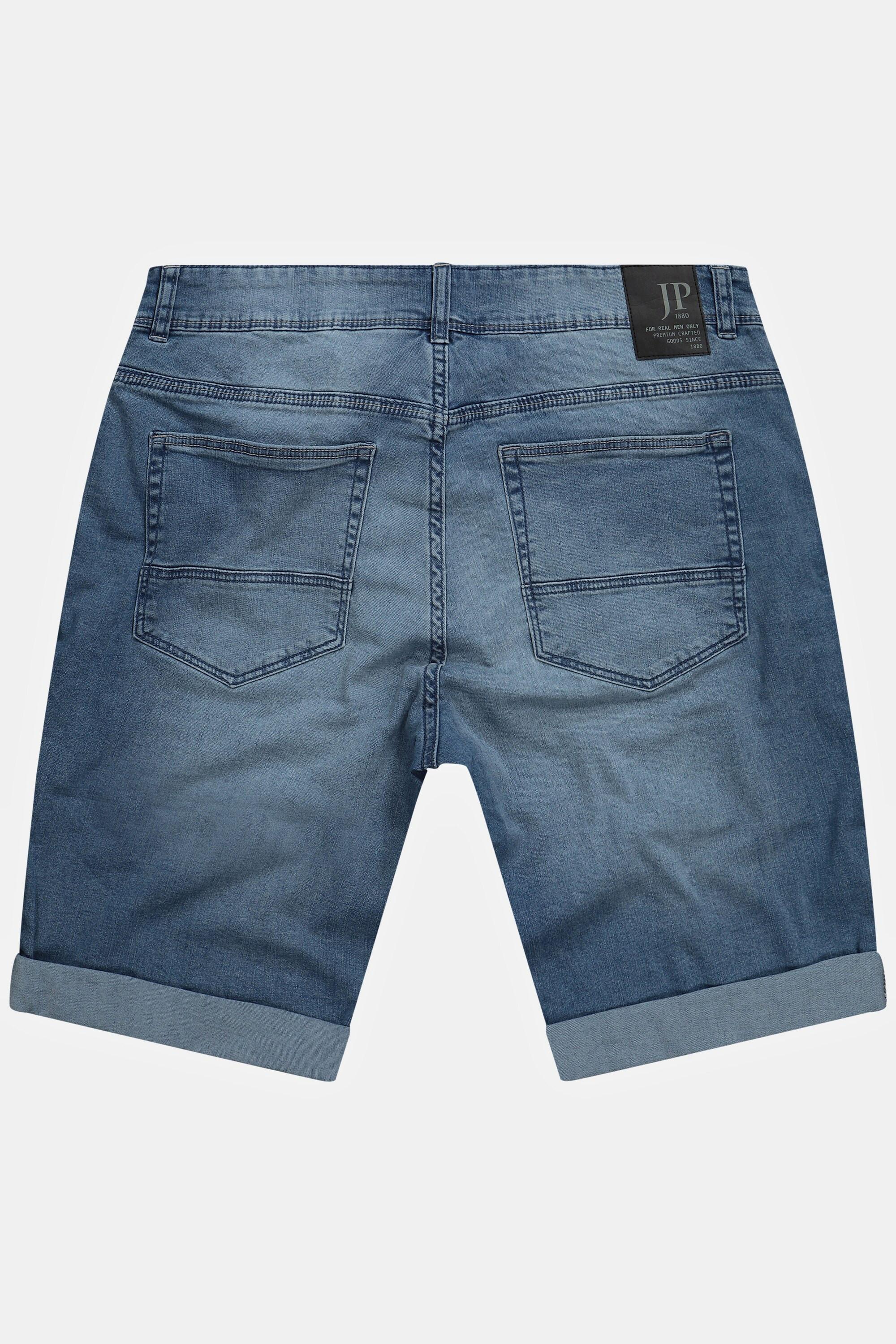 JP1880  Bermuda di jeans leggeri con vestibilità normale e taglio a cinque tasche, fino alla tg. 72 