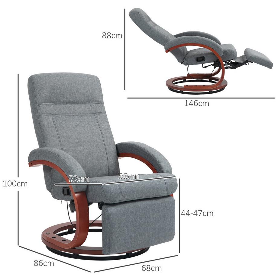 HOMCOM Fauteuil relaxant  