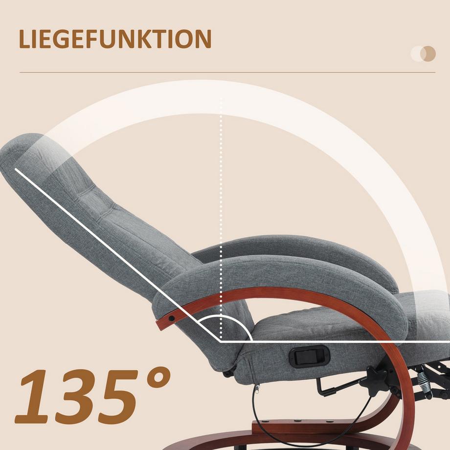 HOMCOM Fauteuil relaxant  
