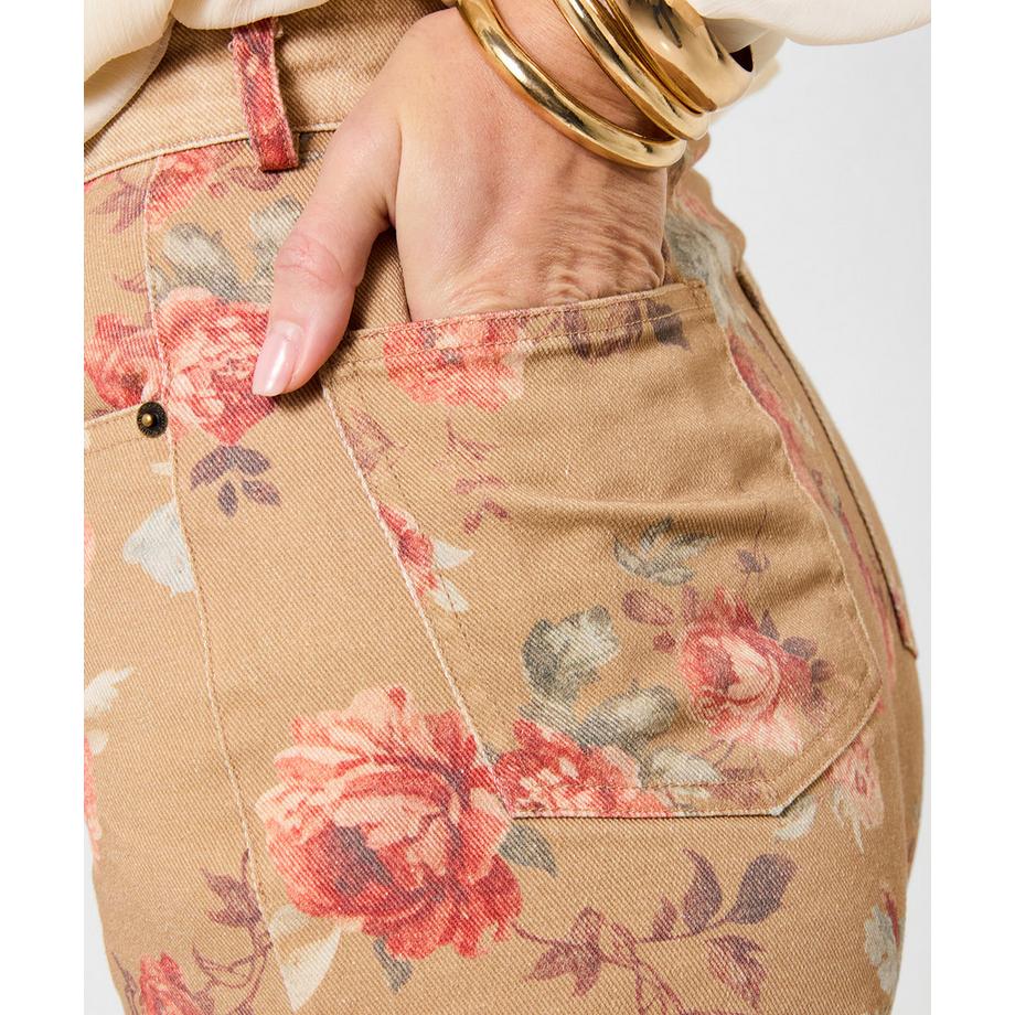Joe Browns Weit geschnittene Jeans mit floralem Druck  