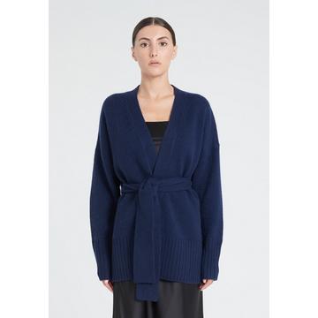 ZAYA 8 Cardigan con cintura a 8 strati - 100% cashmere