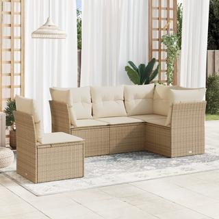 VidaXL set divano da giardino Polirattan  