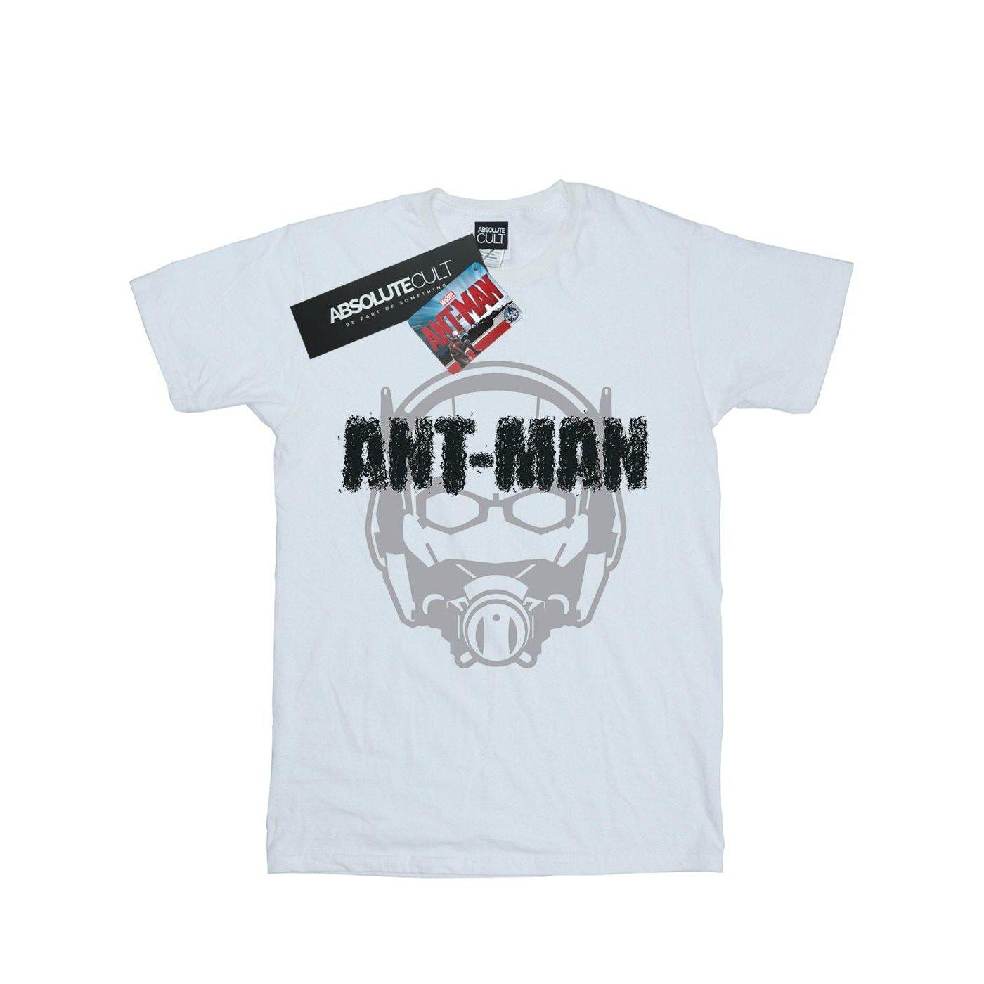 Image of Antman Helmet Fade Tshirt Herren Weiss XL