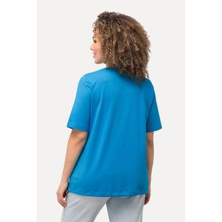 Ulla Popken  T-shirt classica con acchiappasogni, scollo a girocollo e mezze maniche 