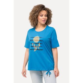 Ulla Popken  T-shirt classica con acchiappasogni, scollo a girocollo e mezze maniche 