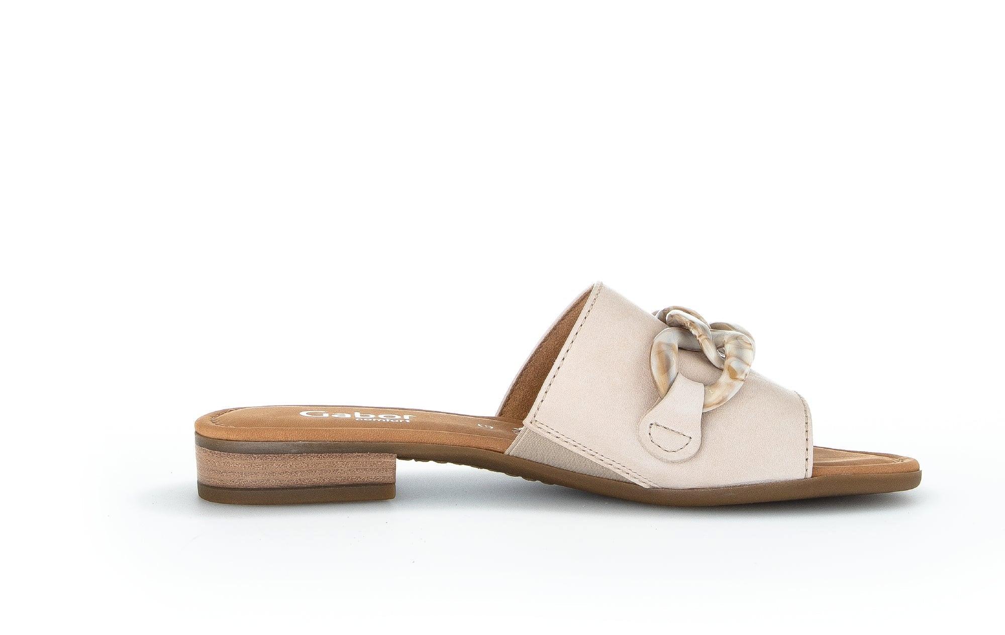 Image of 82.791.59 - Leder Sandale Damen Beige 37