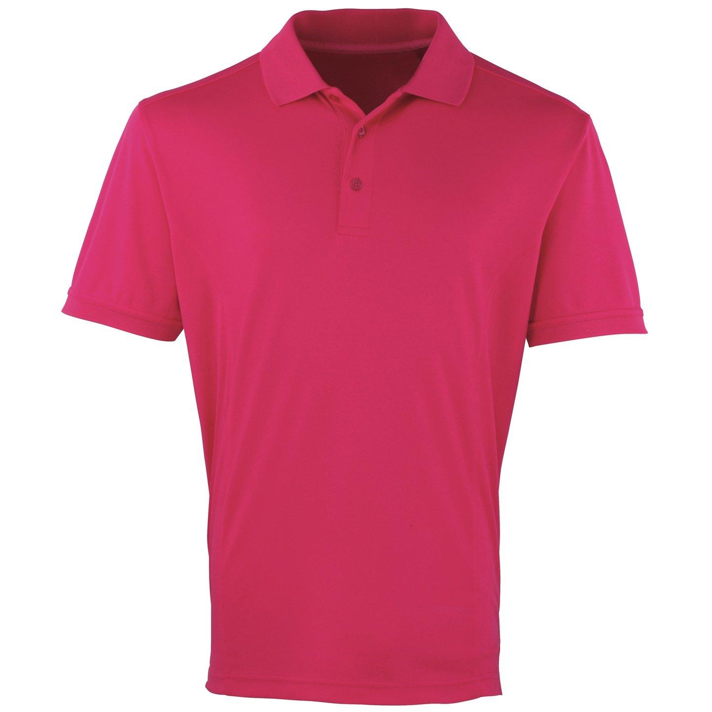 Image of Coolchecker Pique Kurzarm Polo Tshirt Herren Pink M