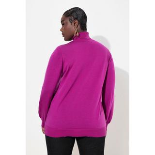 Ulla Popken  Rollkragen, Pullover, Merinowolle, Classic Fit, Langarm 